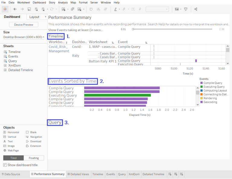Analyze the performance of a workbook with Tableau Performance ...